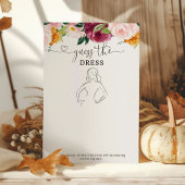 Papier Automne Devinez la robe jeu de douche nuptiale