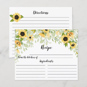 Papier Automne Fête des mariées de tournesol jaune Recett