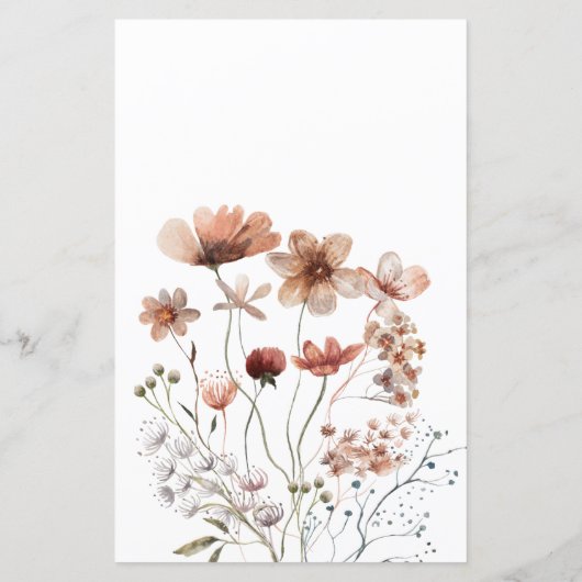 Papier Automne Fleurs sauvages Trouvez le jeu Invité (Dos)