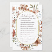 Papier Automne Fleurs sauvages Trouvez le jeu Invité (Devant / Derrière)
