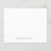 Papier Automne Floral Enregistrer la date (Dos)