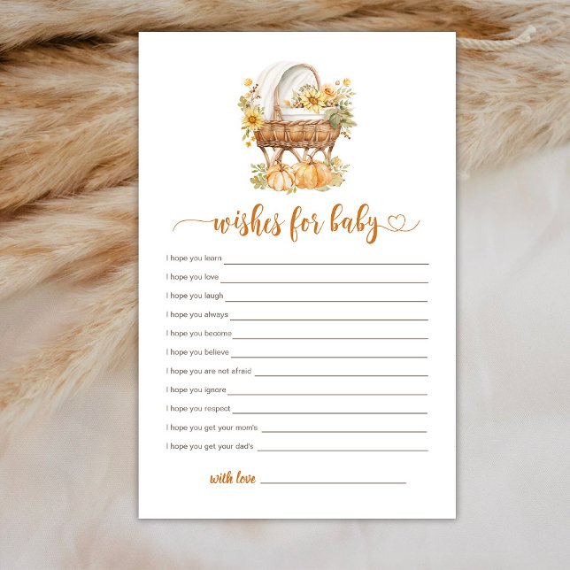 Papier Automne Petit Citrouille Neutre Voeux pour le jeu  (Créateur téléchargé)