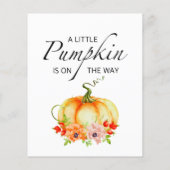 Papier Automne petit citrouille nom de bébé jeu de course (Dos)