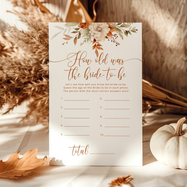 Papier Automne Quel âge avait la mariée pour être un jeu (Créateur téléchargé)