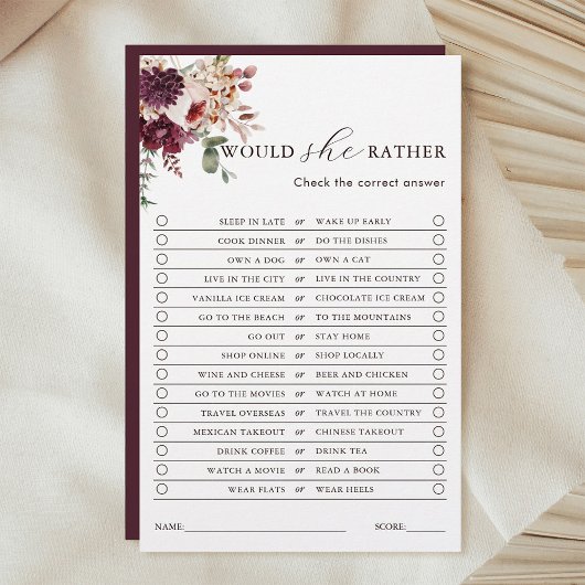 Papier Automne Romance Floral Voudrait-Elle Plutôt Jouer