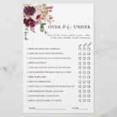 Papier Automne Romance sur ou sous le jeu de Fête des mar (Devant)