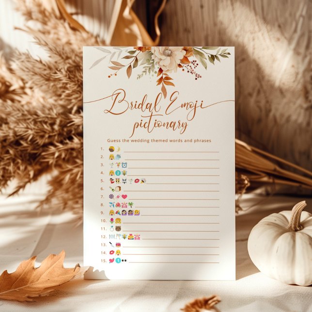 Papier Automne rustique douche nuptiale émoticônes jeu (Créateur téléchargé)