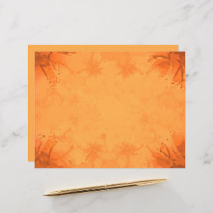 Papier Automne Victorien Brown Orange Motif