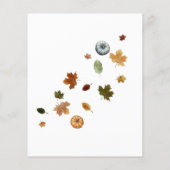 Papier Autumn Little Pumpkin Watercolor Baby Shower (Dos)