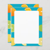 Papier aux fruits d'agrumes (Devant / Derrière)