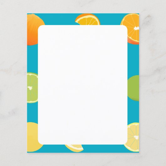 Papier aux fruits d'agrumes (Dos)