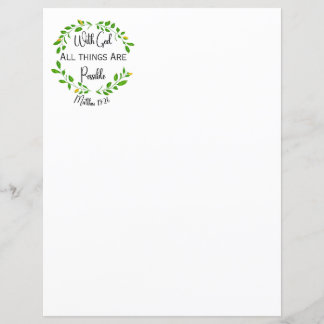 Papier Avec Dieu, tout est possible