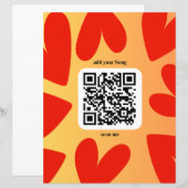 Papier Avec une chanson personnelle par code QR (Devant / Derrière)