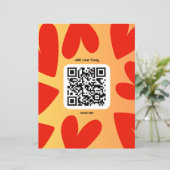 Papier Avec une chanson personnelle par code QR (Debout devant)