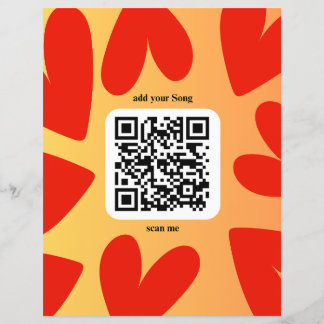 Papier Avec une chanson personnelle par code QR