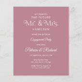 Papier Avenir du budget Invitation du parti Engagement M (Devant)