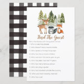 Papier Aventure animale de cerfs Woodland Trouvez le jeu  (Devant / Derrière)