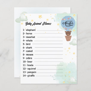 Papier aventure attend Bear fun douche bébé animal jeu