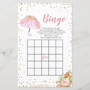 Papier Avril Douches Apporter Mai Fleurs Bingo Jeu