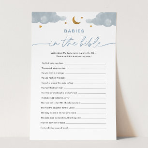 Papier Babies Dans La Bible Twinkle Star Baby shower Jeu