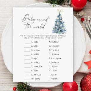 Papier Baby Around the world - Baby shower d'hiver