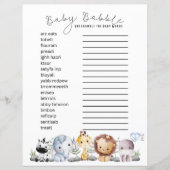 Papier Baby Babble - Baby Themed Word Scramble (Devant)