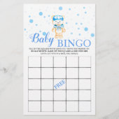 Papier Baby Bingo Blue Baby Boy Shower Jeu (Devant)