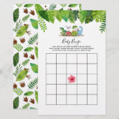 Papier Baby Bingo Dinosaur Baby shower Jeu (Devant / Derrière)