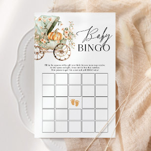 Papier Baby Bingo Fall Little Citrouille Baby shower Jeu