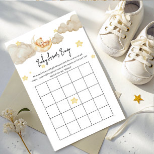 Papier Baby Bingo Game - Over the Moon Baby shower