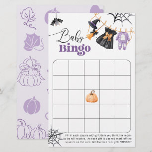 Papier Baby Bingo Little Boo Linge de Bébé Shower pour Bé