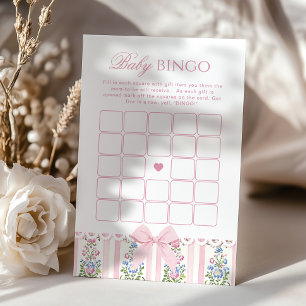 Papier Baby Bingo Love Shack bébé Coquette Bow Jeu