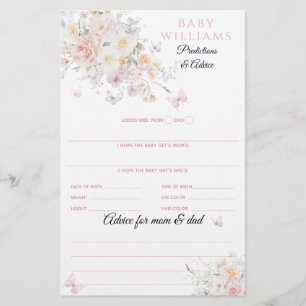Papier Baby Bloom Fleur sauvage Butterfly Baby shower