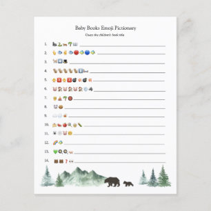 Papier Baby Books Emoji Jeu