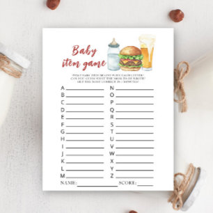 Papier Baby brasse de la bière baby shower Baby Item Game