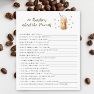 Papier Baby brasse du café - 20 questions sur le parent