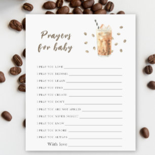 Papier Baby brasse du café glacé Prières pour bébé