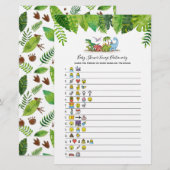 Papier Baby Emoji Dinosaur Baby shower Jeu (Devant / Derrière)
