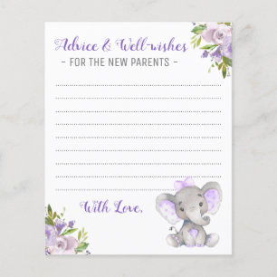 Papier Baby Girl Elephant Douche Nouveaux Parents Conseil