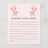 Papier Baby Girl Shower - Teddy Bear Theme (Devant)