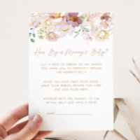 Baby in Bloom Floral How Big is Mommy's Belly Game