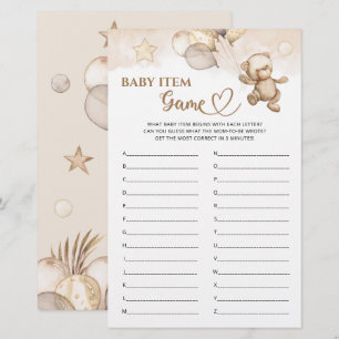 Papier Baby Item Jeu Teddy Bear Baby shower