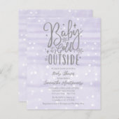 Papier Baby It's Cold Outside Baby shower Invitation (Devant / Derrière)