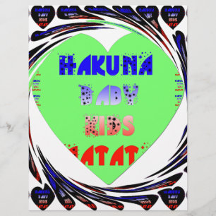 Papier Baby Luminous Hearts Hakuna Matata Baby Design