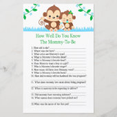 Papier Baby Monkey À quel point connaissez-vous le jeu de (Devant)