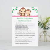 Papier Baby Monkey Comme vous connaissez bien le jeu de b (Debout devant)