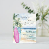 Papier Baby on Board surf board fille garçon plage Baby s (Debout devant)