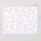 Papier Baby Predictions Baby shower Toile rose Jeu (Dos)