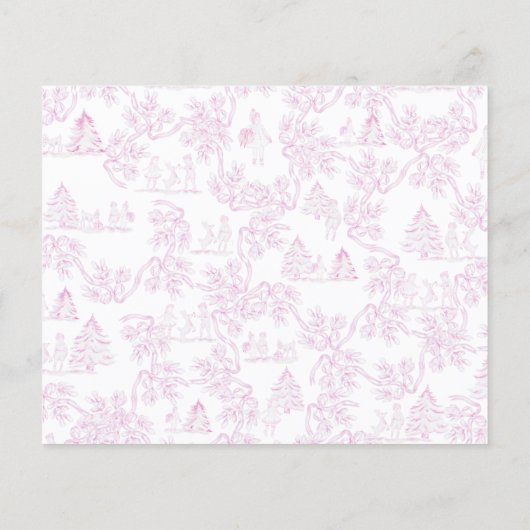 Papier Baby Predictions Baby shower Toile rose Jeu (Dos)