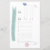 Papier Baby Predictor Aventure Baby shower Jeu (Devant)